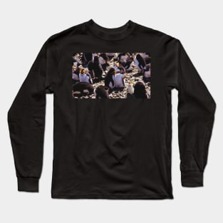 Royal Penguins Nesting in the Rookery Long Sleeve T-Shirt